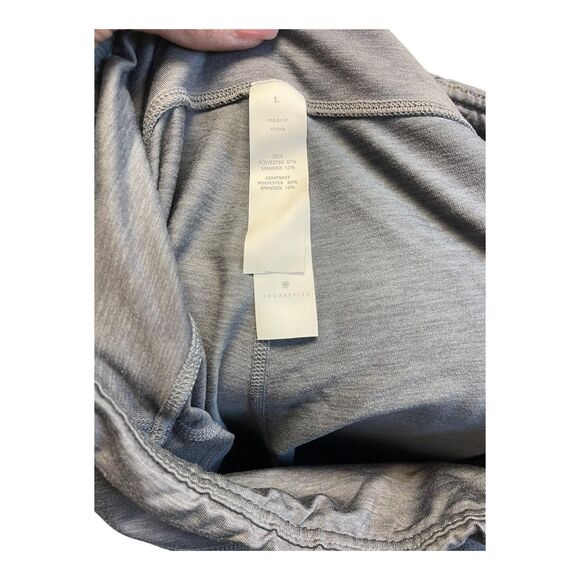 Yoga Reflex Gray Flare Leg Leggings Large - Picture 6 of 6